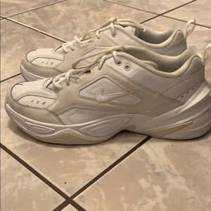 NIKE TEKNO ALL WHITE- WORN TWICE SIZE 10.5